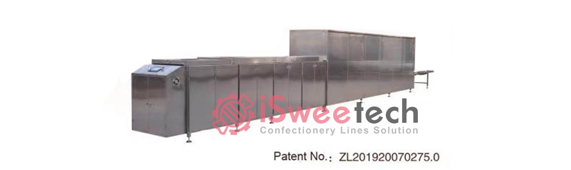 CBE200 Automatic Chocolate Biscuit Sticks Semi-Coating Line CBE200 Automatic Chocolate Biscuit Sticks Semi-Coating Line