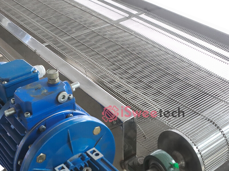 De starch mesh conveyor details