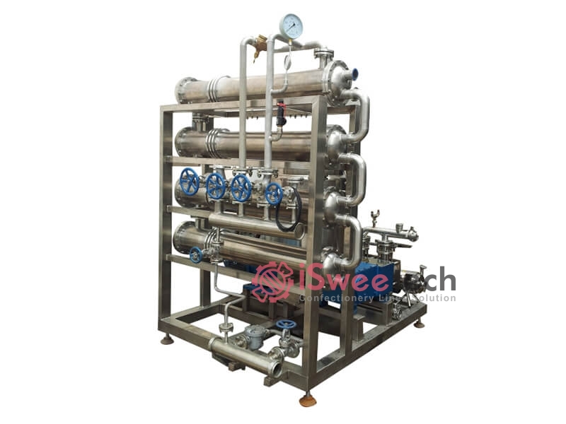 FCC Pipe cooking with flash vacuum chamber FCC Pipe cooking with flash vacuum chamber