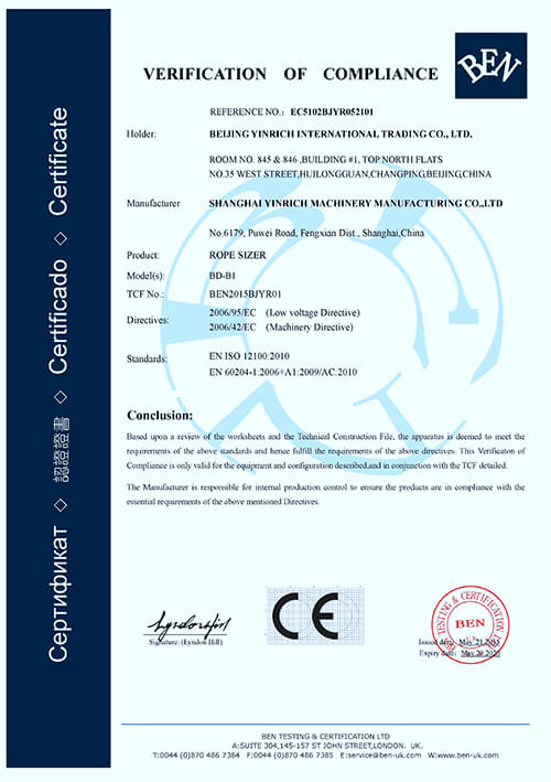 CE-ROPE SIZER