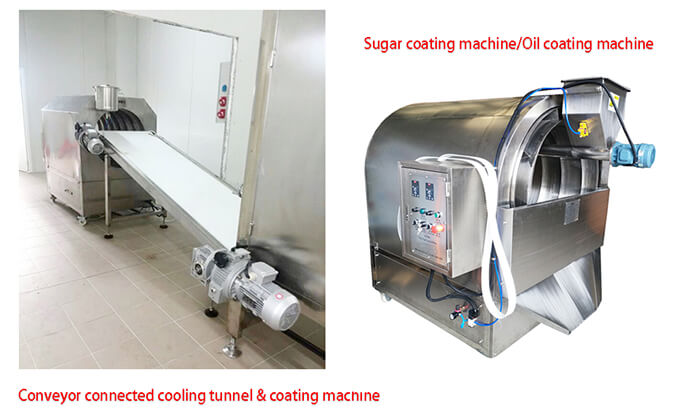 Gummy candy machine conveyor