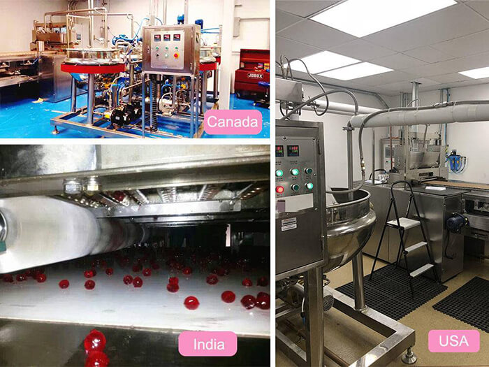 Gummy bear production lines