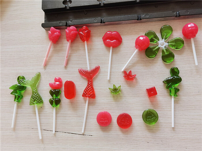 Different shapes of candies